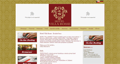 Desktop Screenshot of hotelvillarosse.eu